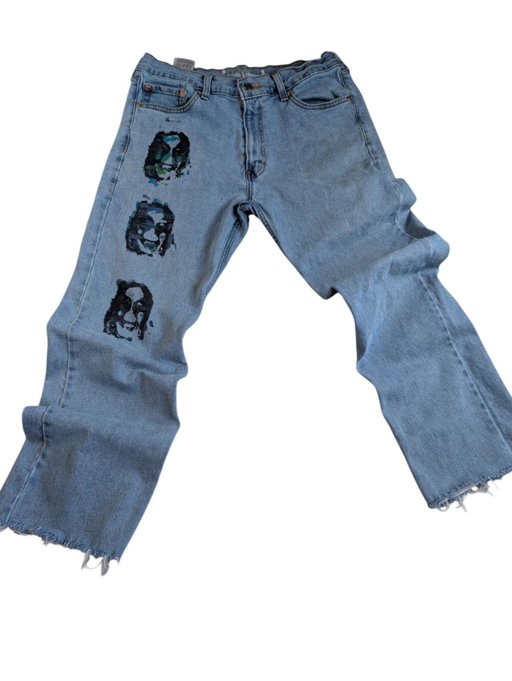 Levi's Gold Label Mens Distressed Thrift Find Jeans  33 (31)X30(27)